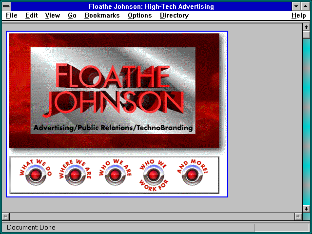 Screenshot of Floathe Johnson: High-Tech Advertising