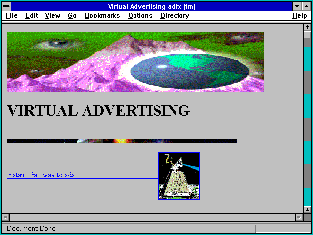 Screenshot of Virtual Advertising adfx (tm)