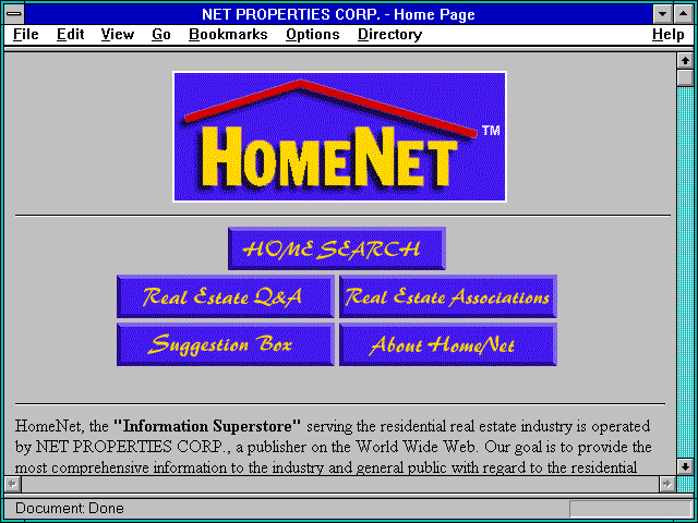 Screenshot of NET PROPERTIES CORP. - Home Page