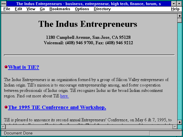 Screenshot of Entrepreneurs - business entrepreneur high tech finance forum seminar