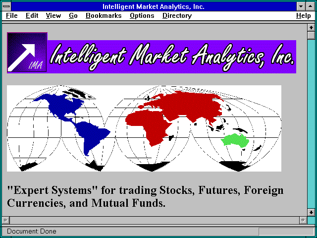 Screenshot of Intelligent Market Analytics, Inc.