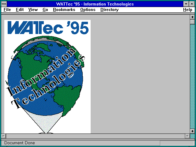 Screenshot of WATTec '95 - Information Technologies