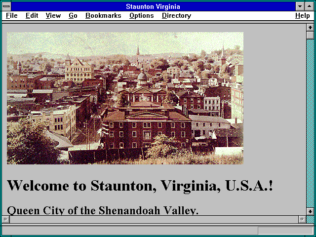 Screenshot of Staunton, Virginia