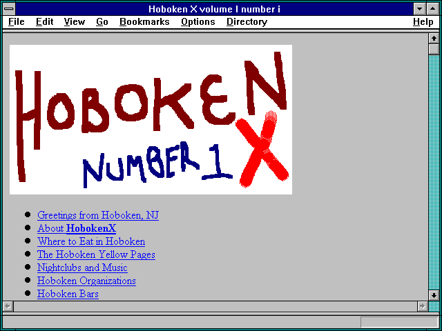 Screenshot of Hoboken X volume I number i
