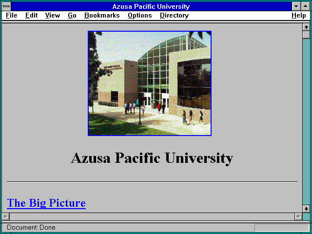 Screenshot of Azusa Pacific University
