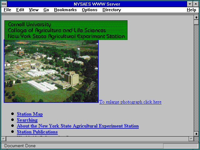 Screenshot of USDA Soil Conservation Service