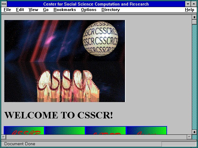 Screenshot of Center for Social Science Computation and Research