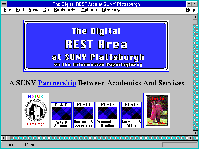 Screenshot of State University of New York College at Plattsburgh