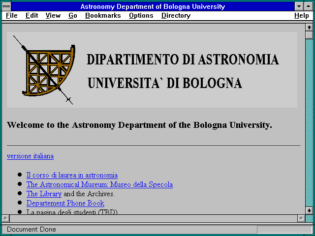 Screenshot of Astronomical Museum