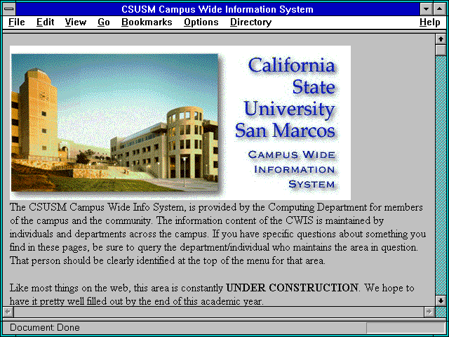 Screenshot of California State University, San Marcos