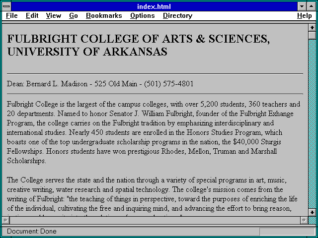 Screenshot of index.html