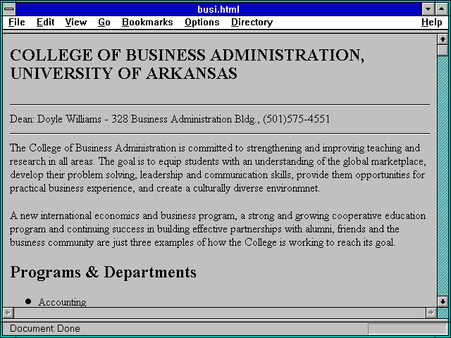 Screenshot of busi.html