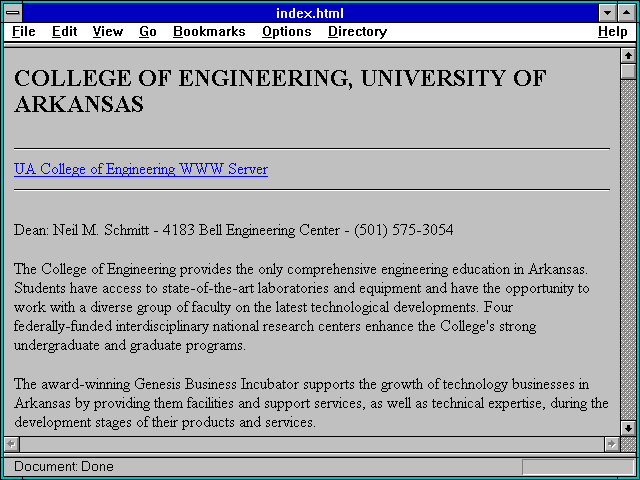 Screenshot of index.html