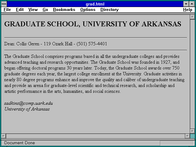 Screenshot of grad.html