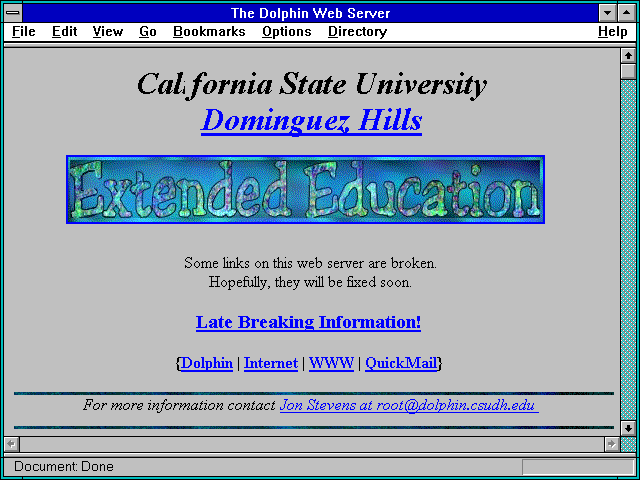 Screenshot of The Dolphin Web Server