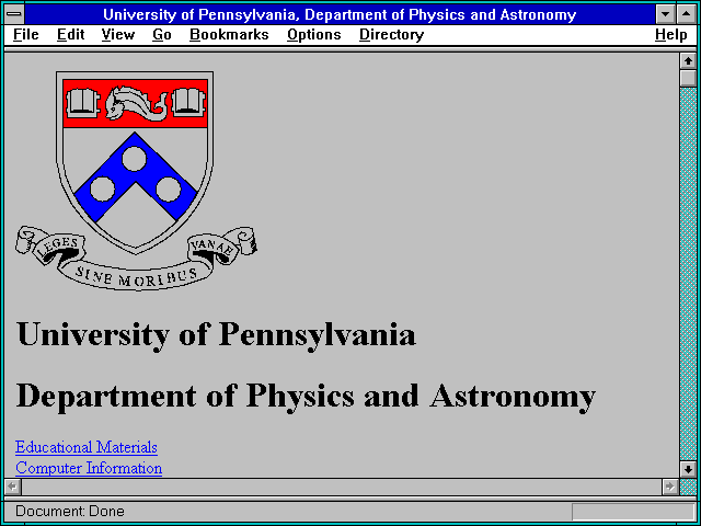 Screenshot of UNIX and X-Windows