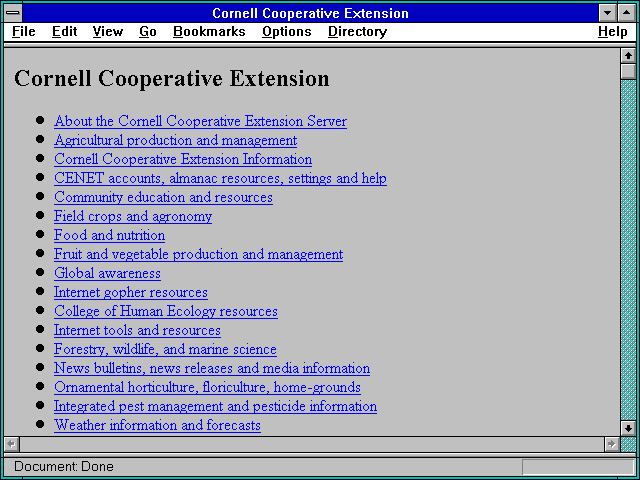 Screenshot of Cornell Cooperative Extension