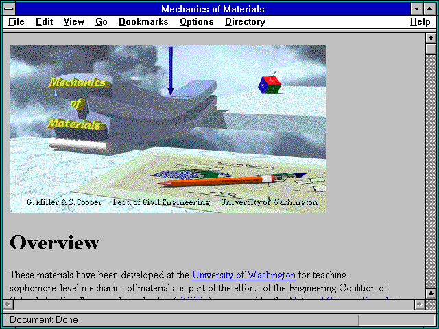 Screenshot of Mechanics of Materials
