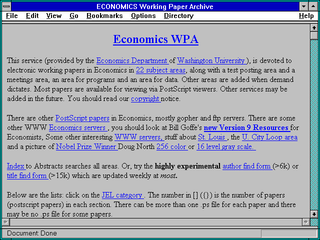 Screenshot of "The Future Information Structure in Economics" -- a working paper