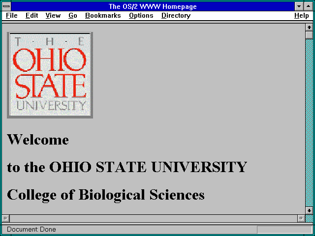 Screenshot of The OS/2 WWW Homepage