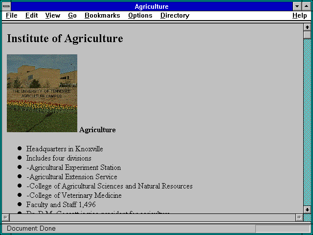 Screenshot of Agriculture