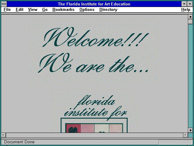 Screenshot of The Florida Institute for Art Education