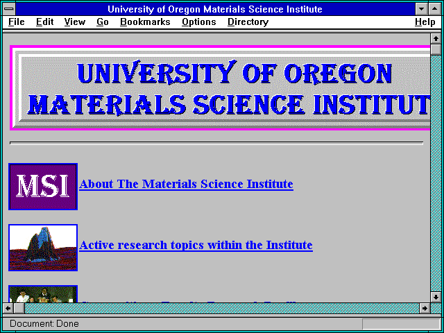 Screenshot of UO Women Faculty Resource Network