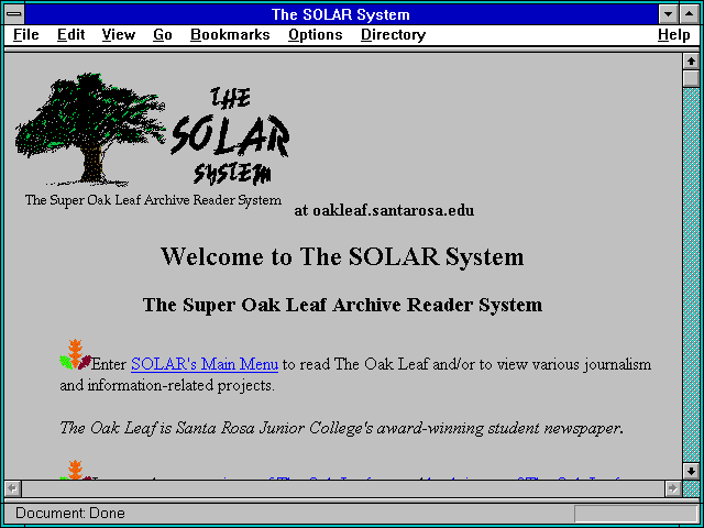 Screenshot of Santa Rosa Junior College
