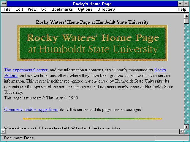 Screenshot of Humboldt State University,