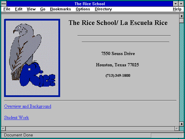 Screenshot of The Rice School