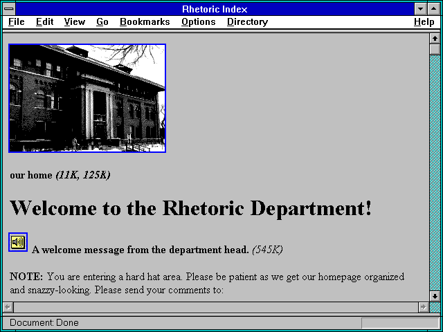 Screenshot of Rhetoric Index