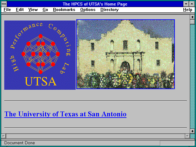 Screenshot of University of Texas at San Antonio