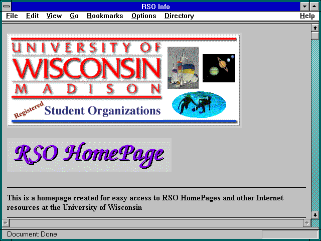 Screenshot of RSO Info