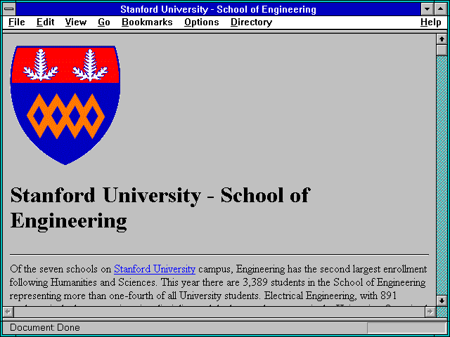Screenshot of Stanford University - School of Engineering