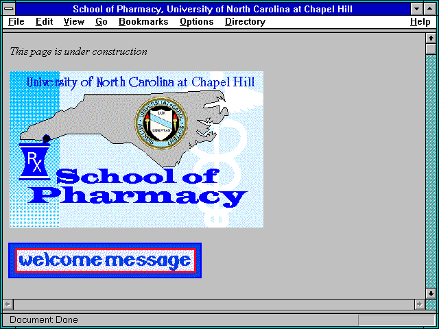 Screenshot of School of Pharmacy University of North Carolina at Chapel Hill