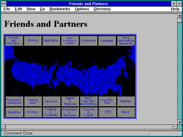 Screenshot of Friends and Partners