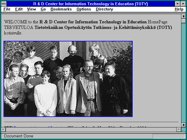 Screenshot of R & D Center for Information Technology in Education (TOTY)