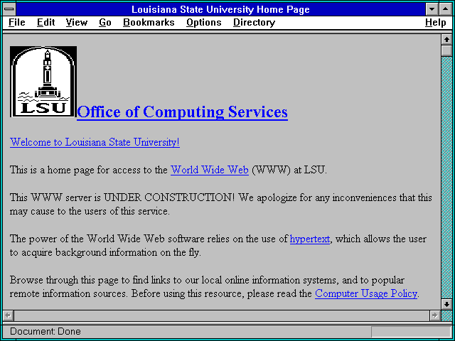 Screenshot of Louisiana State University