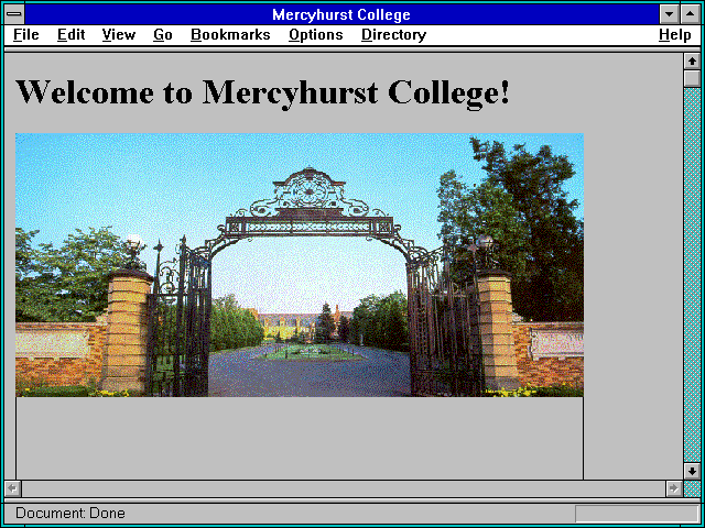 Screenshot of Mercyhurst College