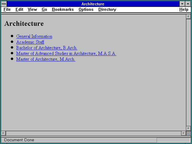 Screenshot of Architecture