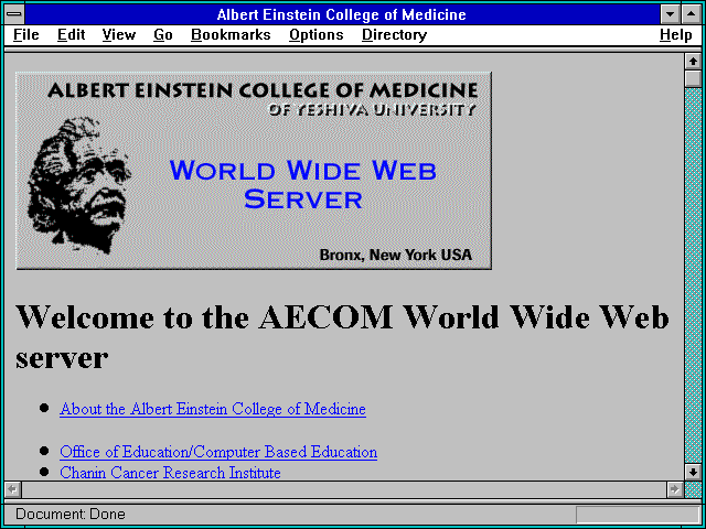 Screenshot of Yeshiva University - Albert Einstein College of Medici