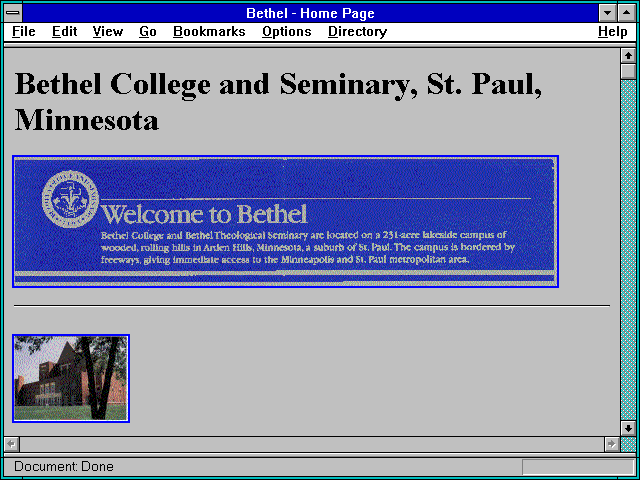 Screenshot of Bethel - Home Page