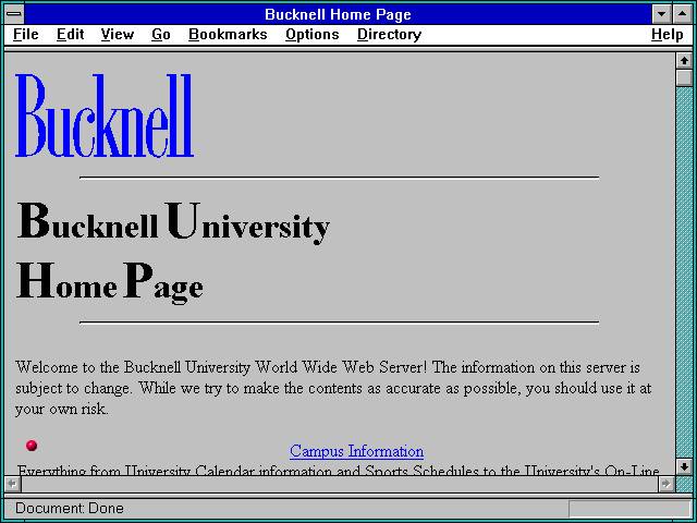 Screenshot of Bucknell University