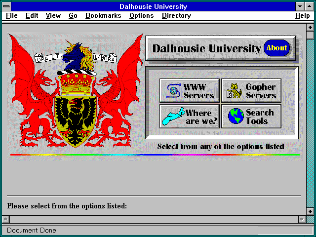 Screenshot of Dalhousie University