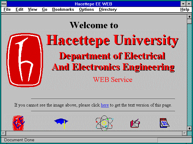 Screenshot of Hacettepe EE WEB