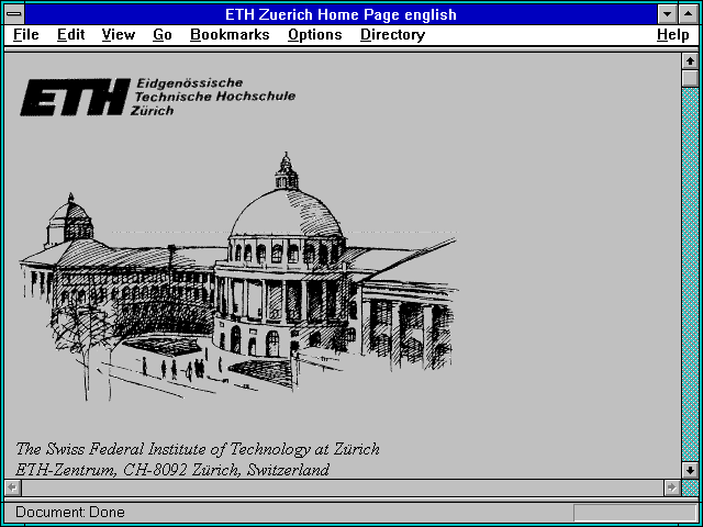 Screenshot of Swiss Federal Institute of Technology, Zurich