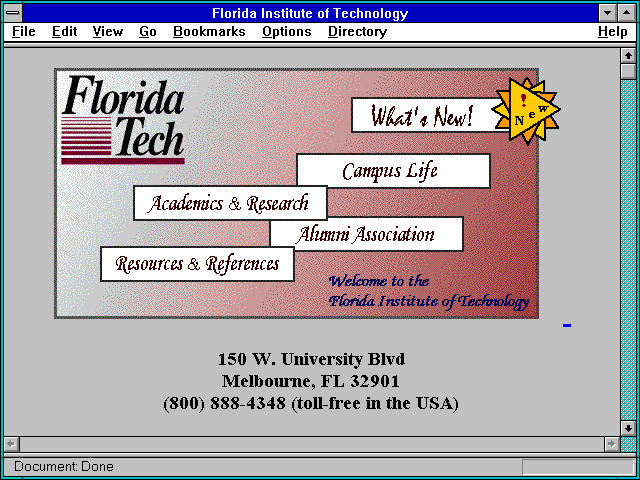 Screenshot of Florida Institute of Technology