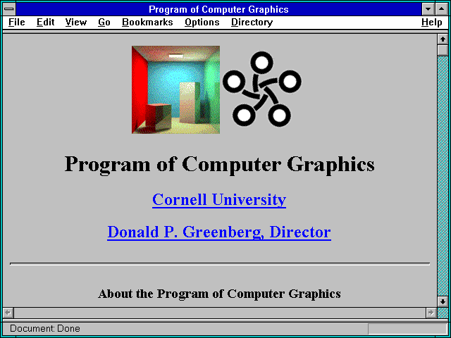 Screenshot of Program of Computer Graphics