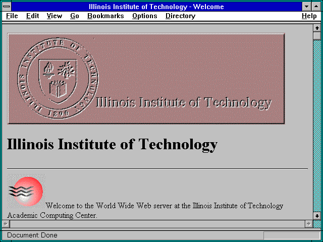 Screenshot of llinois Institute of Technology