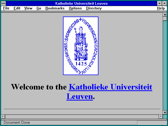 Screenshot of Katholieke Universiteit Leuven